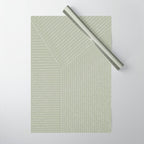 Lines (Linen Sage) Wrapping Paper Gallery Image 1