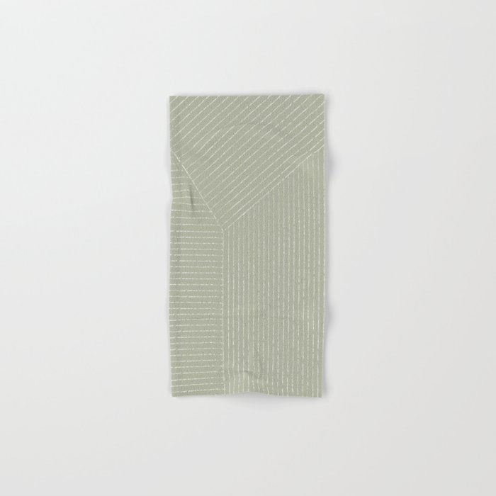 Lines (Linen Sage) Bath Towel Gallery Image 1