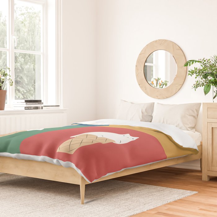Cat Ice Cream 2x2 Duvet Cover Gallery Image 2