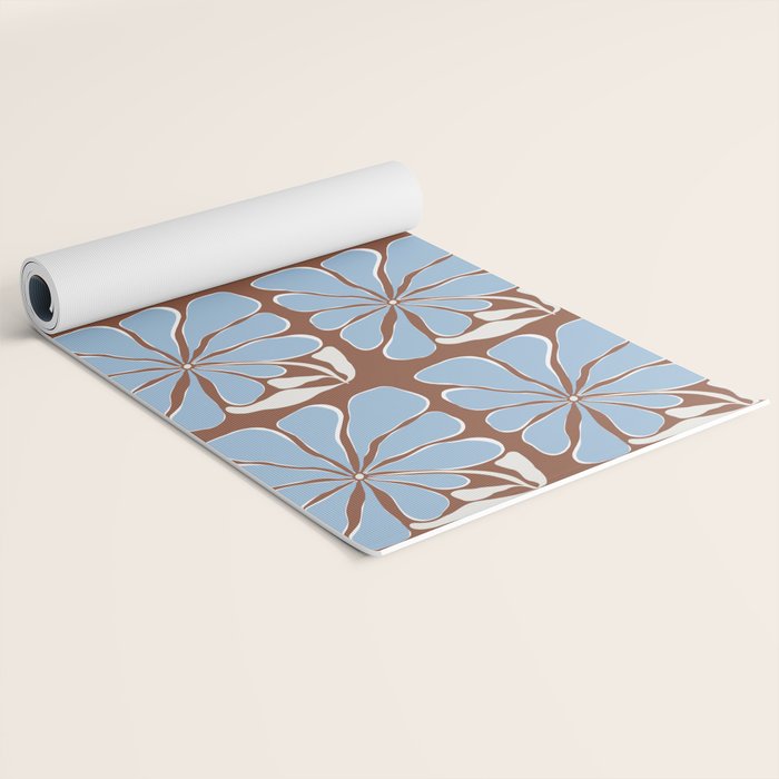 Blooming in Blue Yoga Mat Gallery Image 2