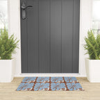 Blooming in Blue Welcome Mat Gallery Image 3