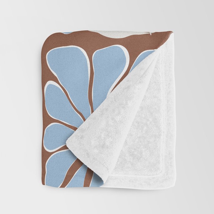 Blooming in Blue Throw Blanket Gallery Image 3