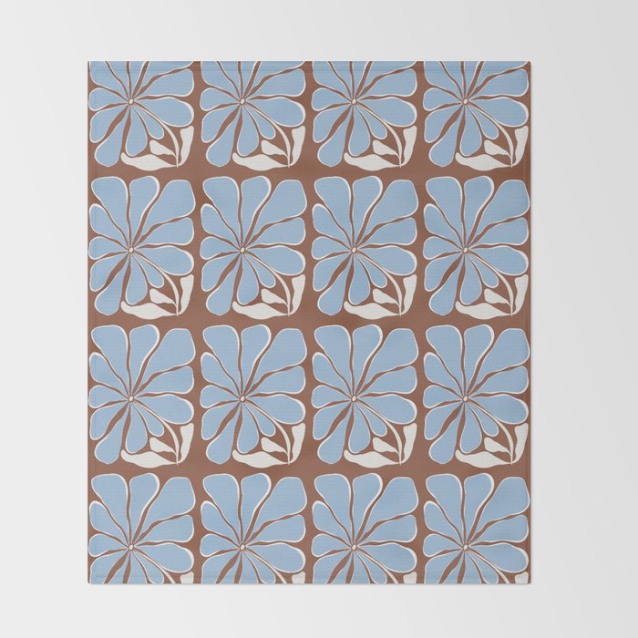 Blooming in Blue Throw Blanket Gallery Image 2