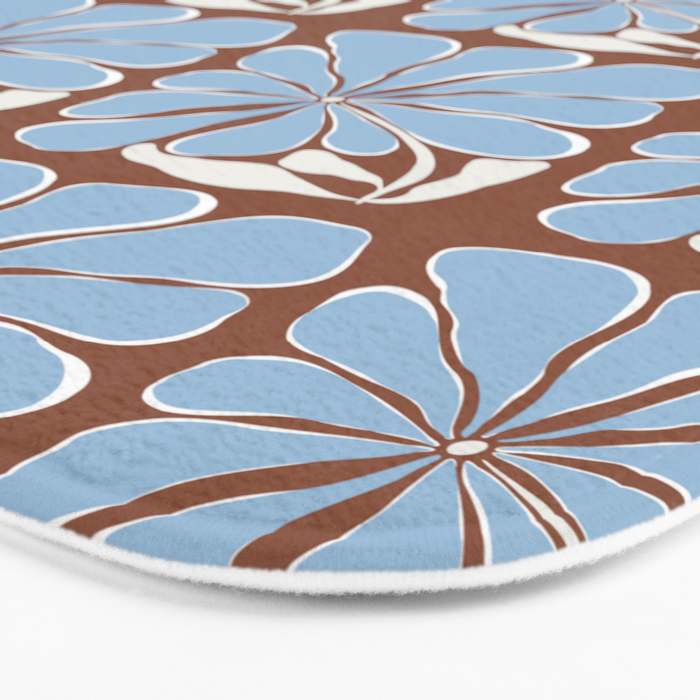Blooming in Blue Bath Mat Gallery Image 3