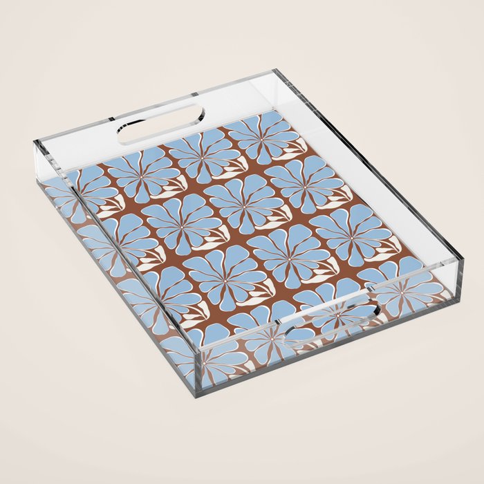 Blooming in Blue Acrylic Tray Gallery Image 1