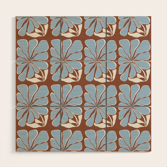 Blooming in Blue Wood Wall Art Gallery Image 1