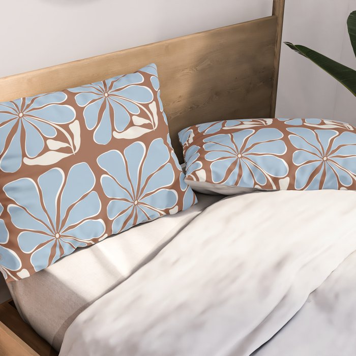 Blooming in Blue Pillow Sham Gallery Image 2