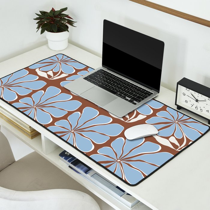 Blooming in Blue Desk Mat Gallery Image 2