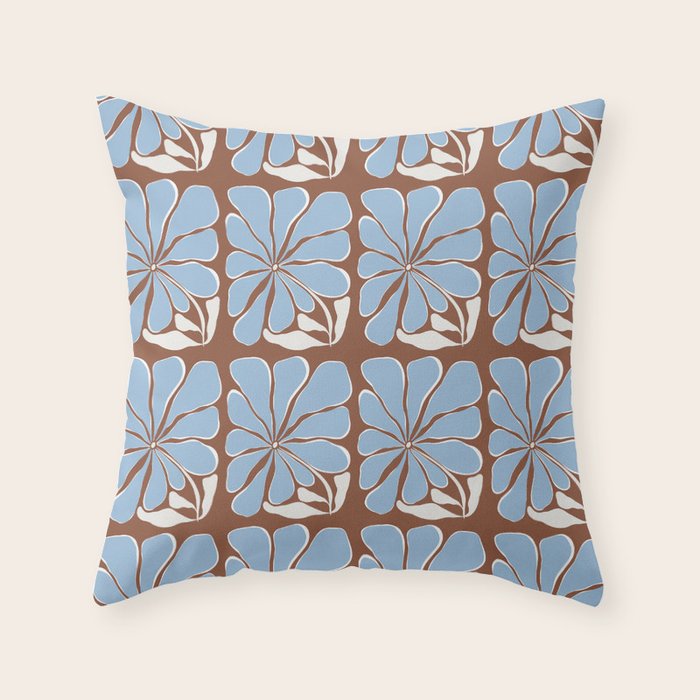 Blooming in Blue Throw Pillow Gallery Image 6