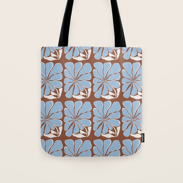 Blooming in Blue Tote Bag Gallery Image 1