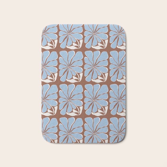 Blooming in Blue Bath Mat Gallery Image 1