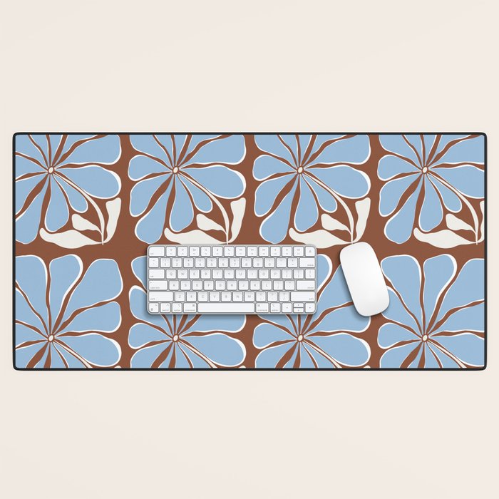 Blooming in Blue Desk Mat Gallery Image 1