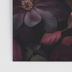 Victorian Grandeur Large Regency Flowers Crimson Red Poster Gallery Image 3
