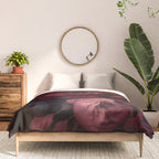 Victorian Grandeur Large Regency Flowers Crimson Red Comforter Gallery Image 3