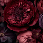 Victorian Grandeur Large Regency Flowers Crimson Red Coffee Mug Gallery Image 2