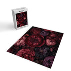 Victorian Grandeur Large Regency Flowers Crimson Red Jigsaw Puzzle Gallery Image 2