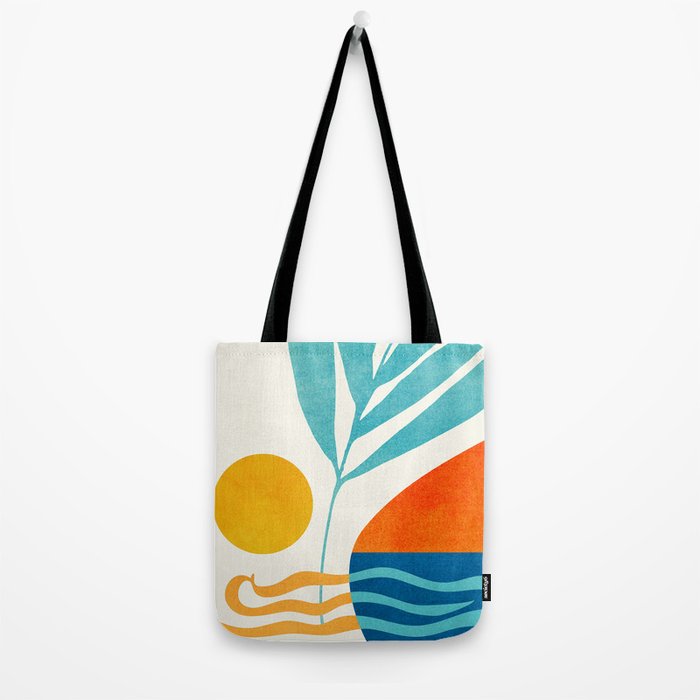 Modern Pop Abstract Landscape Tote Bag Gallery Image 2
