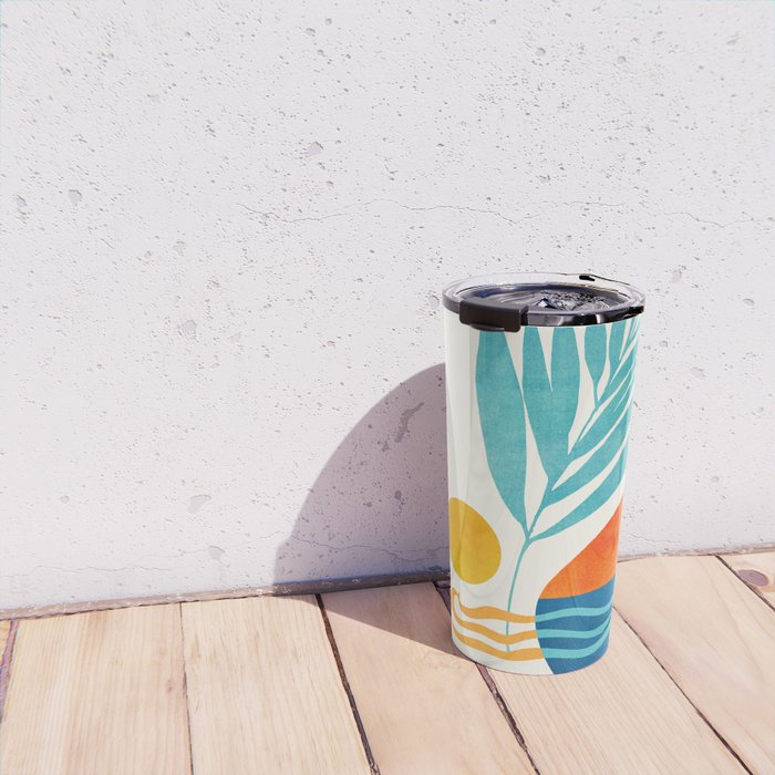 Modern Pop Abstract Landscape Travel Mug Gallery Image 4