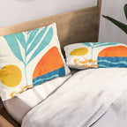 Modern Pop Abstract Landscape Pillow Sham Gallery Image 2
