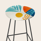 Modern Pop Abstract Landscape Stool Gallery Image 2