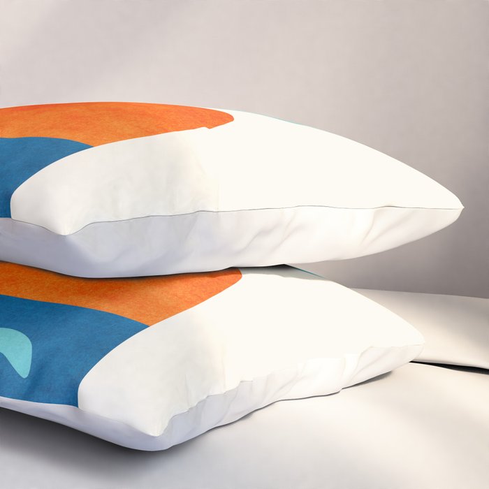 Modern Pop Abstract Landscape Pillow Sham Gallery Image 3