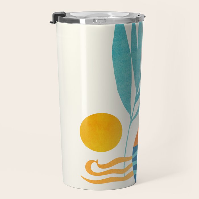 Modern Pop Abstract Landscape Travel Mug Gallery Image 3
