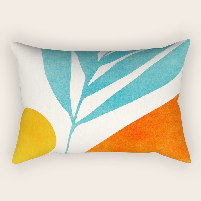 Modern Pop Abstract Landscape Rectangular Pillow Gallery Image 1
