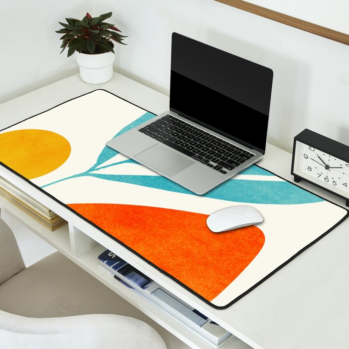 Modern Pop Abstract Landscape Desk Mat Gallery Image 2