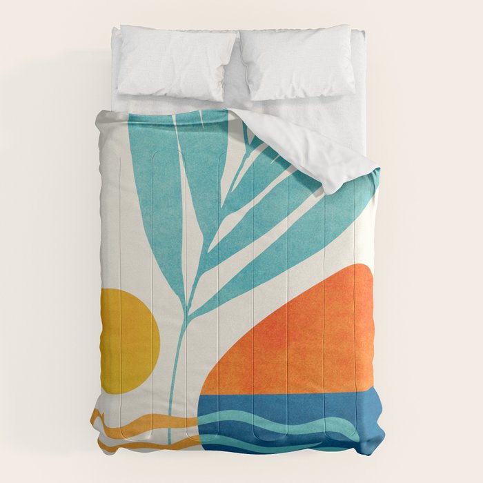 Modern Pop Abstract Landscape Comforter Gallery Image 6