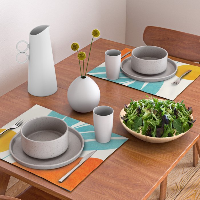 Modern Pop Abstract Landscape Placemat Gallery Image 2