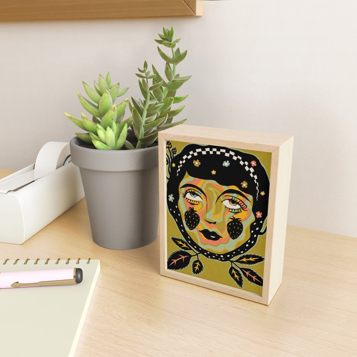 Strawberry Maiden Mini Art Print Gallery Image 2