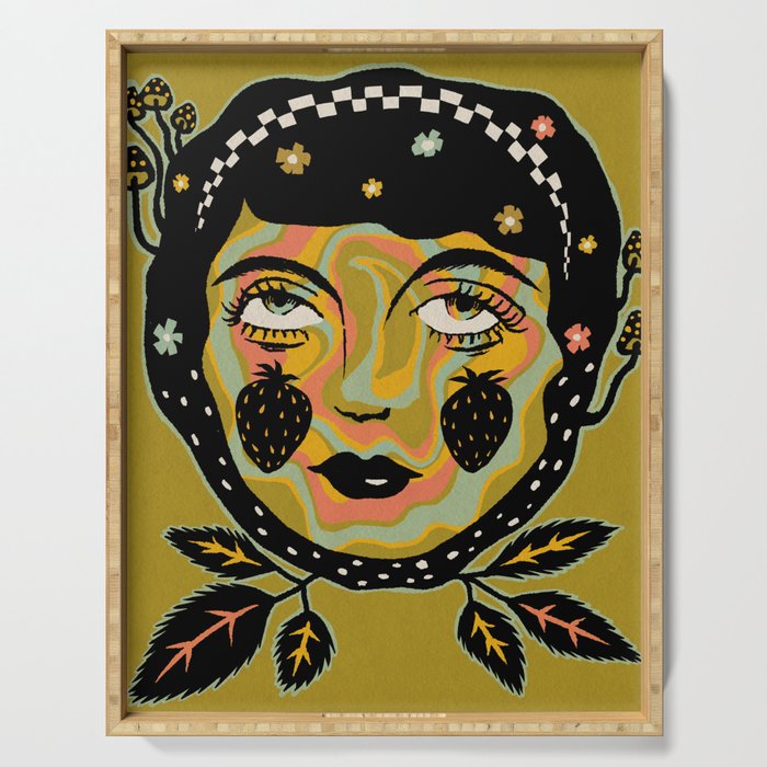 Strawberry Maiden Serving Tray Gallery Image 1