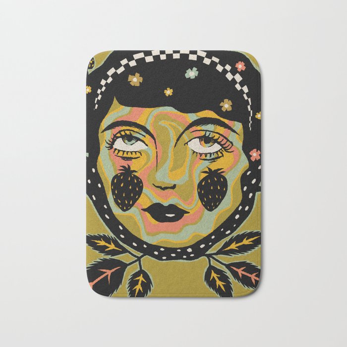 Strawberry Maiden Bath Mat Gallery Image 1