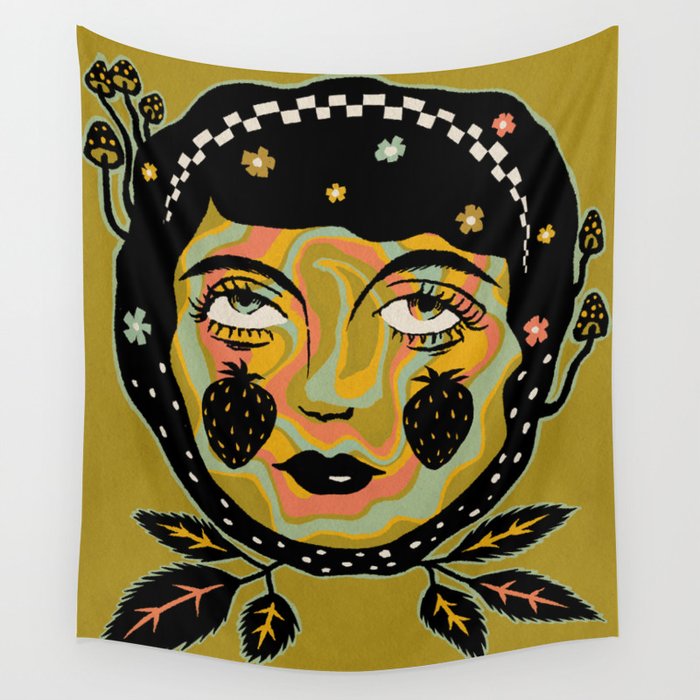 Strawberry Maiden Wall Tapestry Gallery Image 1