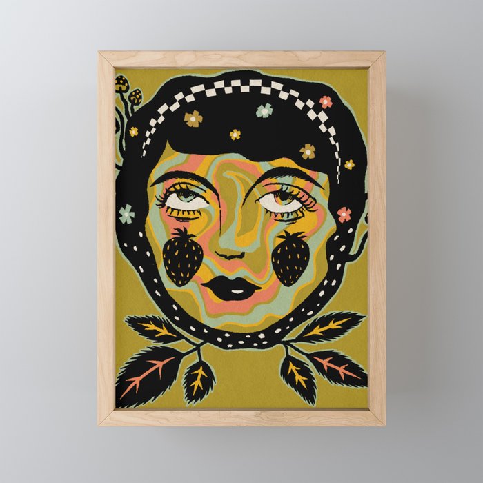 Strawberry Maiden Mini Art Print Gallery Image 1