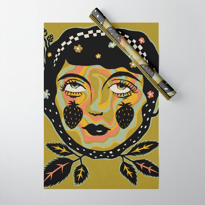 Strawberry Maiden Wrapping Paper Gallery Image 1
