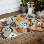 Spooky Sweet Faces Outdoor Rug Gallery Image 2