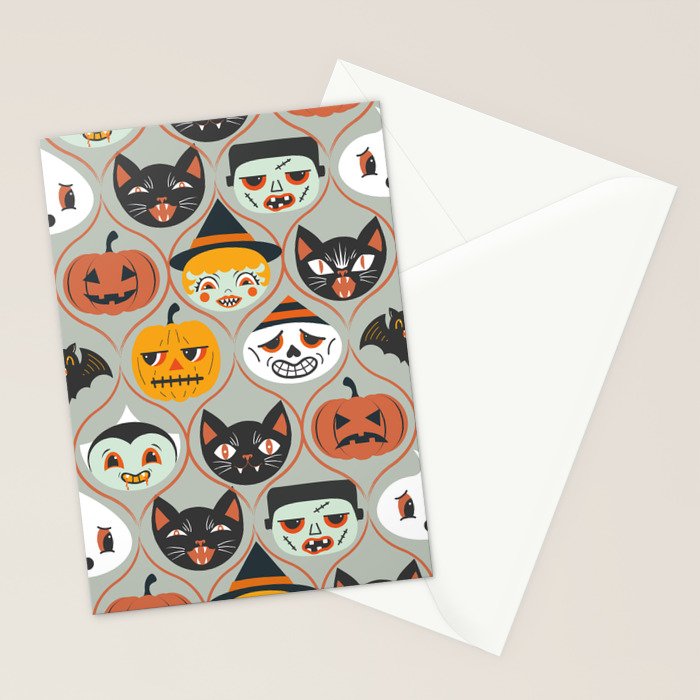 Spooky Sweet Faces Stationery Card Gallery Image 2