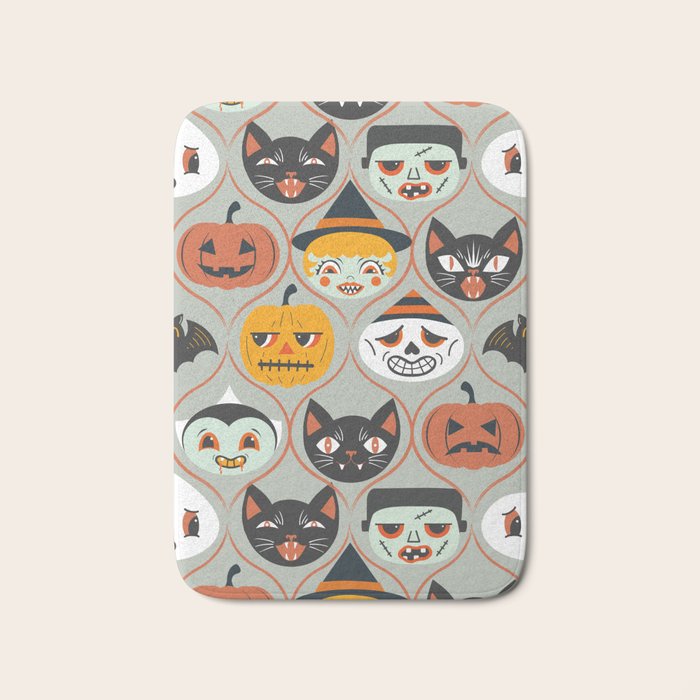Spooky Sweet Faces Bath Mat Gallery Image 1