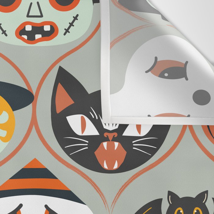 Spooky Sweet Faces Wall Tapestry Gallery Image 3