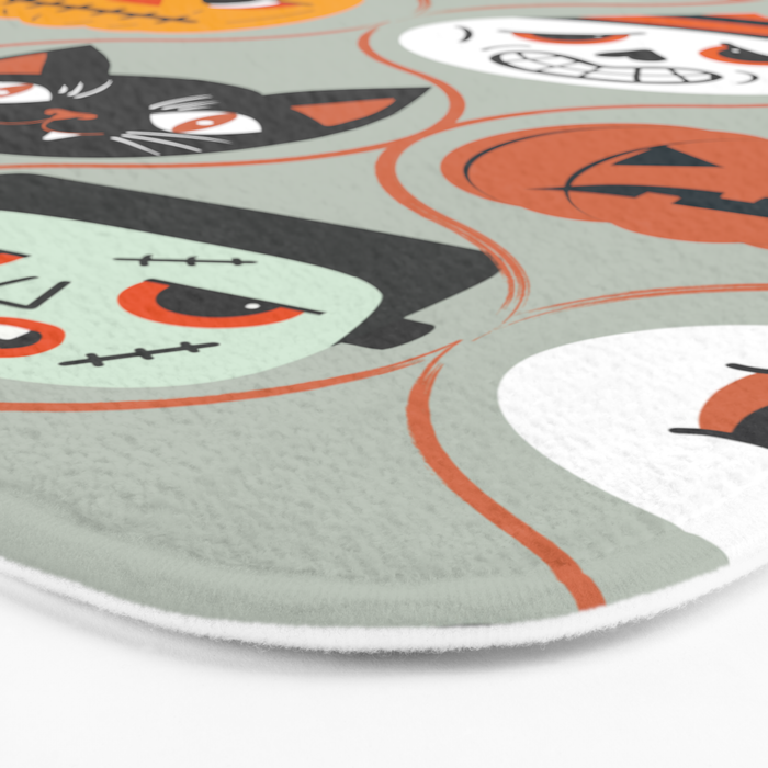 Spooky Sweet Faces Bath Mat Gallery Image 3