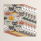 Spooky Sweet Faces Wrapping Paper Gallery Image 3