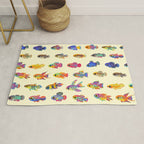 Killifish! - yellow Rug Gallery Image 1