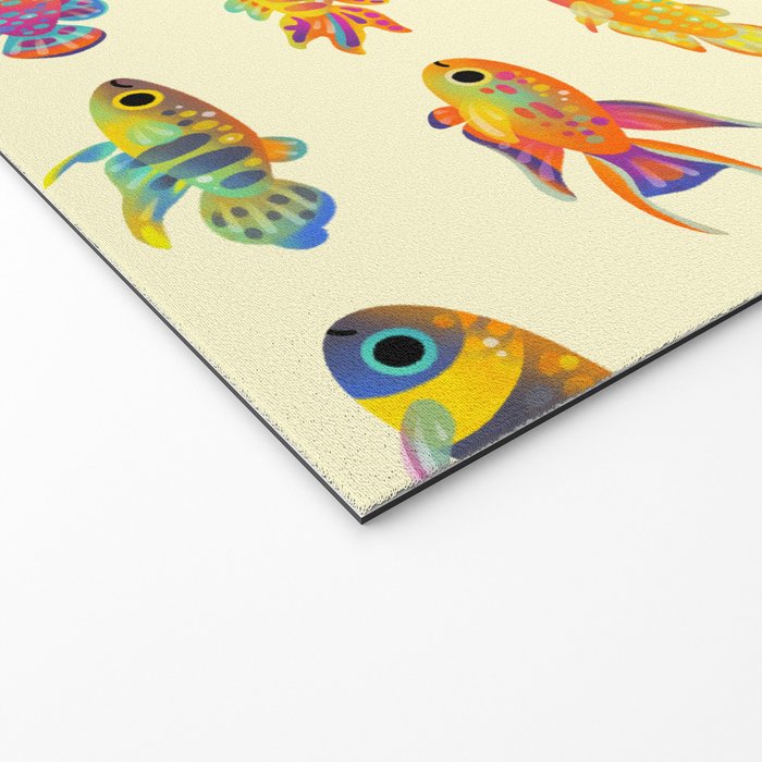 Killifish! - yellow Welcome Mat Gallery Image 2