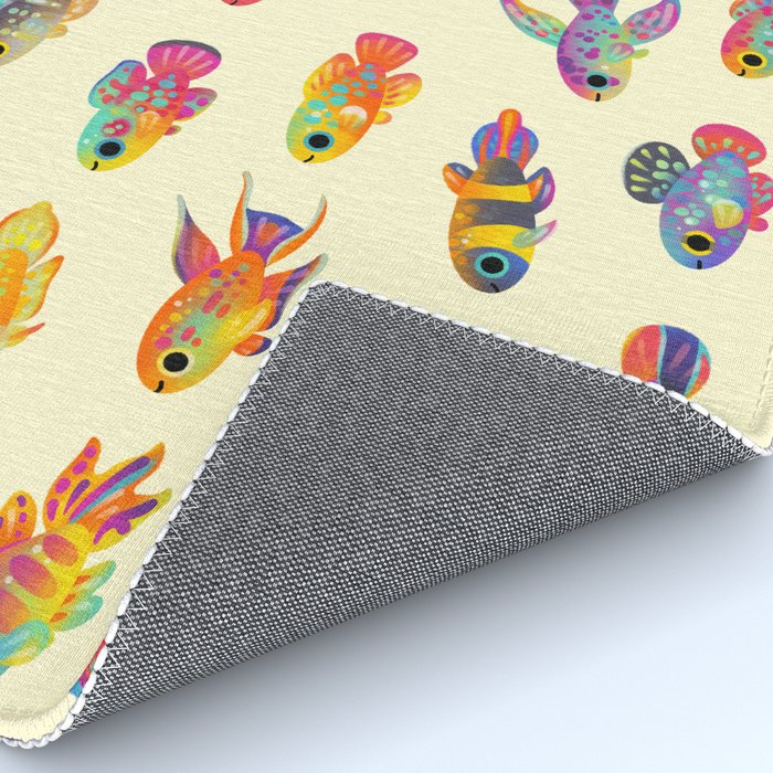 Killifish! - yellow Rug Gallery Image 4
