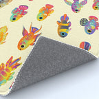 Killifish! - yellow Rug Gallery Image 4