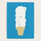 Polar Bear Ice Cream Poster Gallery Image 4