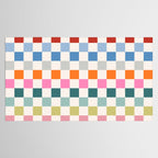 Checkered Retro Colorful Check Pattern Tablecloth Gallery Image 2