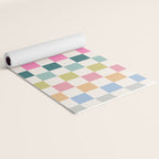 Checkered Retro Colorful Check Pattern Yoga Mat Gallery Image 2