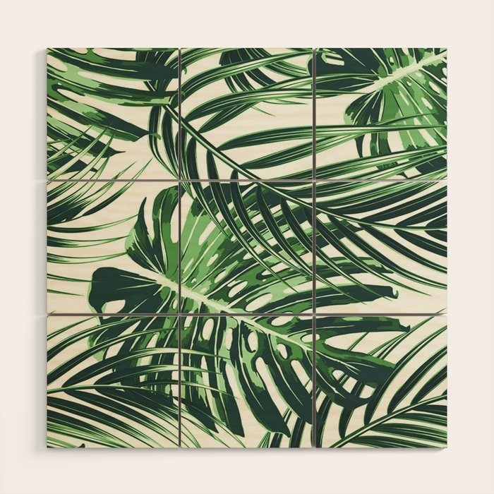 Tropical Leaves 4 Wood Wall Art Gallery Image 1